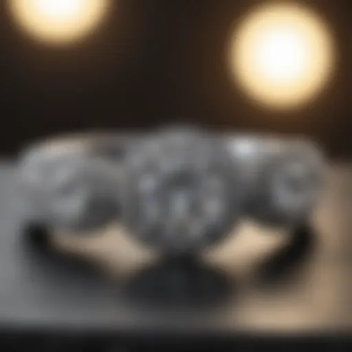 Exquisite halo wedding band with sparkling diamonds