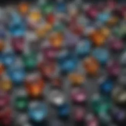 A stunning display of various gemstones