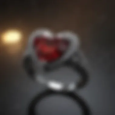 Historical evolution of heart shape engagement rings