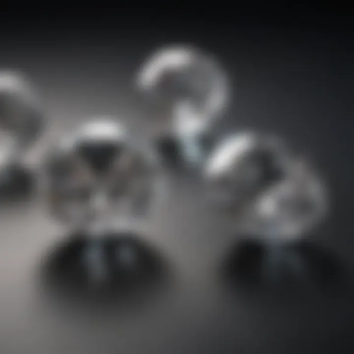 Luxurious Diamond Carat Weight Comparison