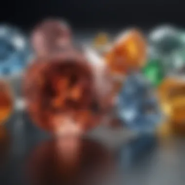 Gemstone market analysis showcasing cubic zirconia and diamonds