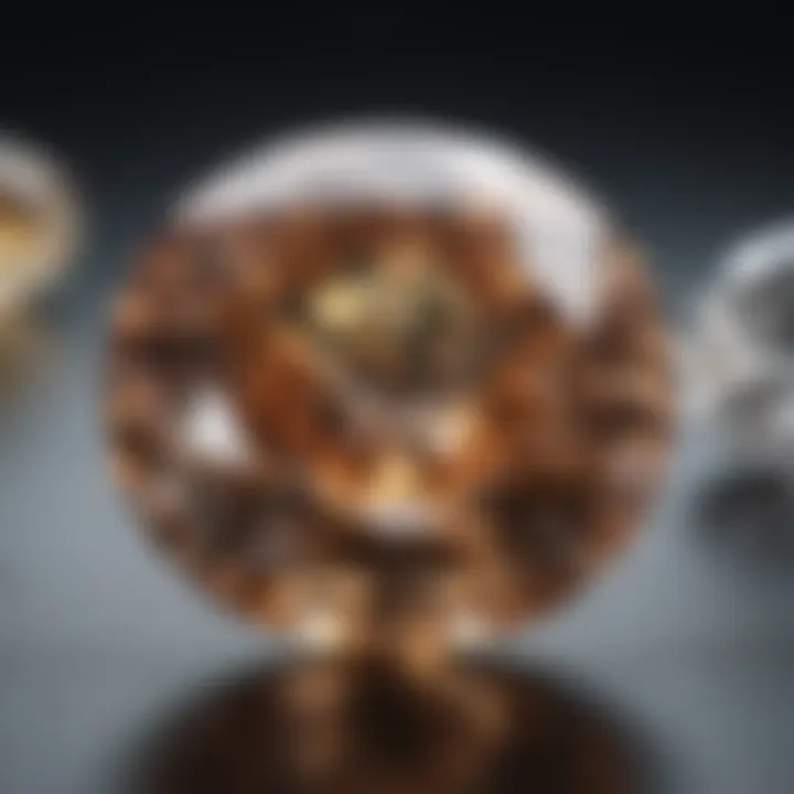 Visual representation of the four Cs of diamonds