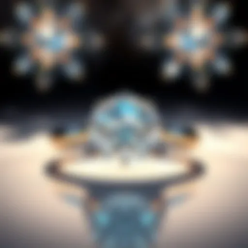 A stunning close-up of a diamond engagement ring showcasing its brilliance and clarity.