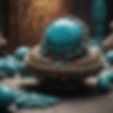 Historical Artifacts Showcasing Turquoise Historical artifacts featuring turquoise