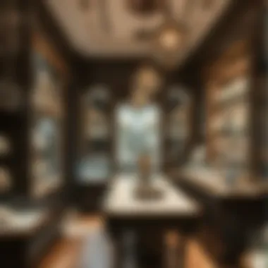 Specialty jeweler shop interior showcasing exquisite pieces