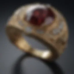 Elegant ring design with intricate details