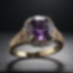 Elegant engagement ring featuring a unique gemstone