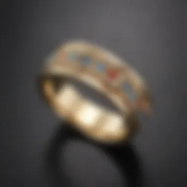 Contemporary Mixed Materials Wedding Band Contemporary wedding band with mixed materials
