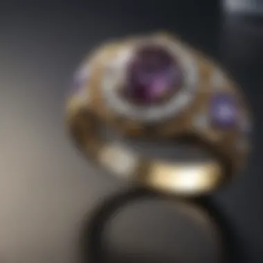 Market Marvels Engagement ring surrounded by market dynamics and trends