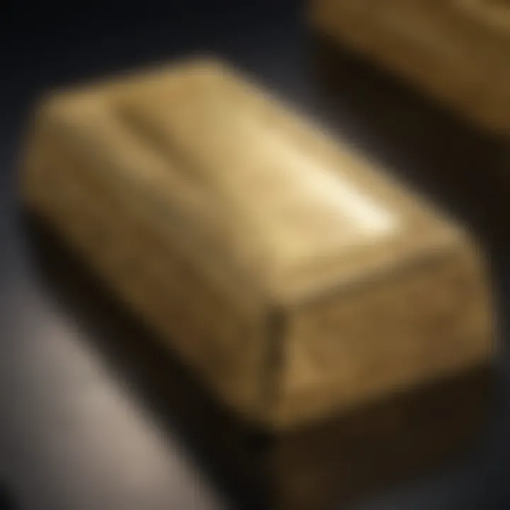 Close-up of intricate engravings on a 1000 gram gold bar