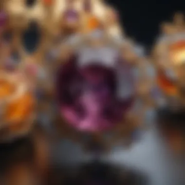 Artistry in Gemstone Jewelry Intricate gemstone jewelry pieces on a stylish backdrop