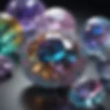 Iridescent Gemstone Sparkling in Sunlight