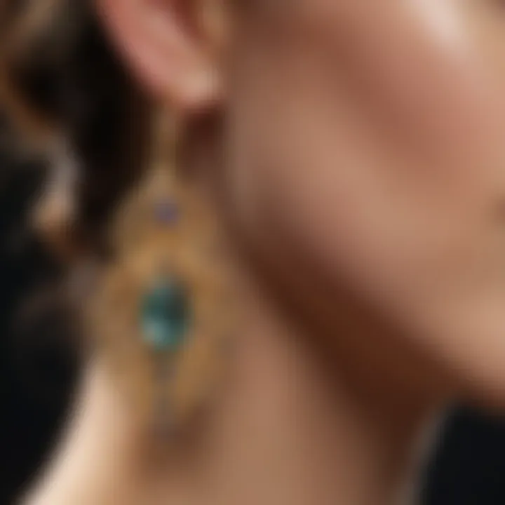 Artistic Gold Earrings