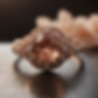Romantic Charm of Rose Gold Setting Antique Rose Gold Vintage Ring
