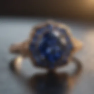 Jared Gemstone Ring with Sapphire and Rose Gold