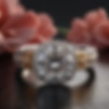 A dazzling Jared solitaire engagement ring against a luxurious background