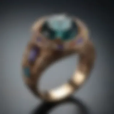 Jet Gemstone Ring with Timeless Design