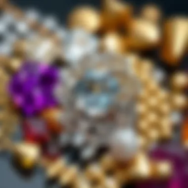 Diverse Materials for Modern Jewelry Production An array of materials used in modern jewelry production