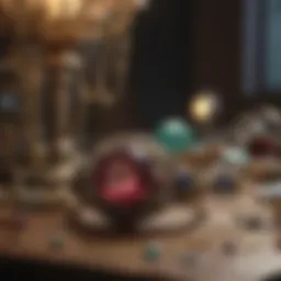 A vintage jewelry store showcasing unique, antique pieces