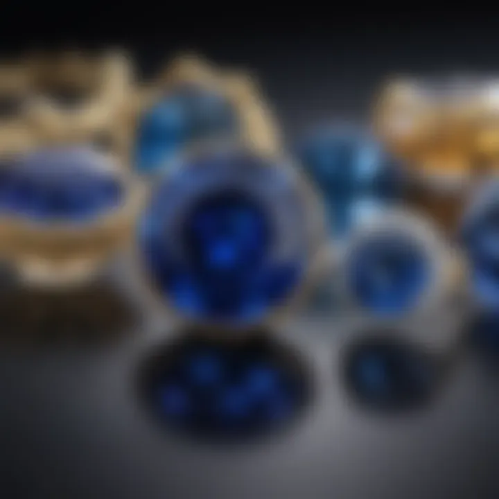 Comparison of Kashmir blue sapphire with other sapphire varieties