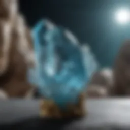 Mystical Formation of Lab Aquamarine