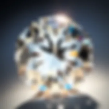 Clarity and Brilliance of Lab-Created Diamonds A detailed view of a lab-created diamond showcasing its clarity and brilliance.