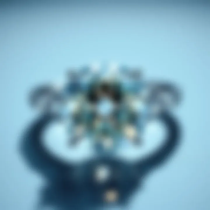 Close-up of the brilliance of a lab-grown diamond