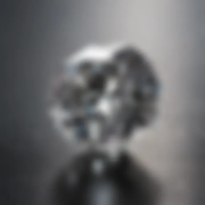A vibrant lab-grown diamond showcased under natural light