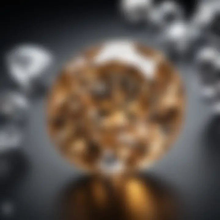 Visual representation of light performance and brilliance in Leo Ideal Cut Diamonds