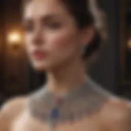 Intricate diamond necklace showcasing expert craftsmanship