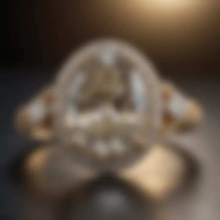 Luxurious antique pear diamond ring with captivating allure