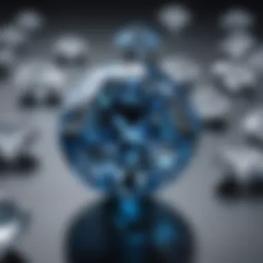 Luxury Defined: Blue Nile Diamond Dimensions Luxurious Blue Nile Diamond Dimensions Illustration