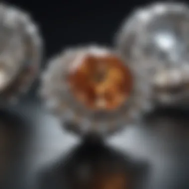 Luxurious diamond jewelry collection in a prestigious Antwerp store