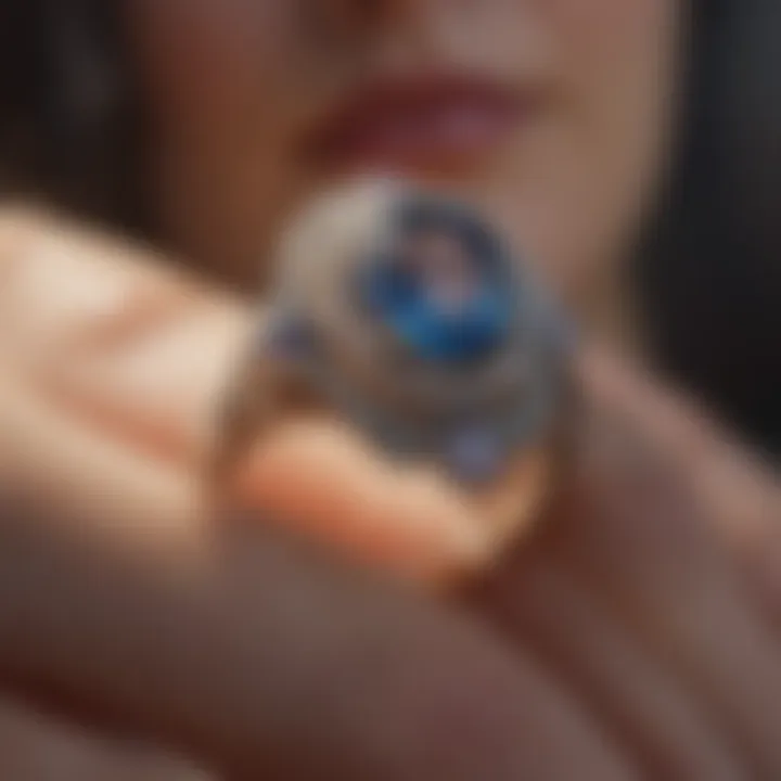 Luxurious Gemstone-Centric Jared Engagement Ring Set