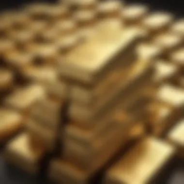 Luxurious Gold Bullion Stack