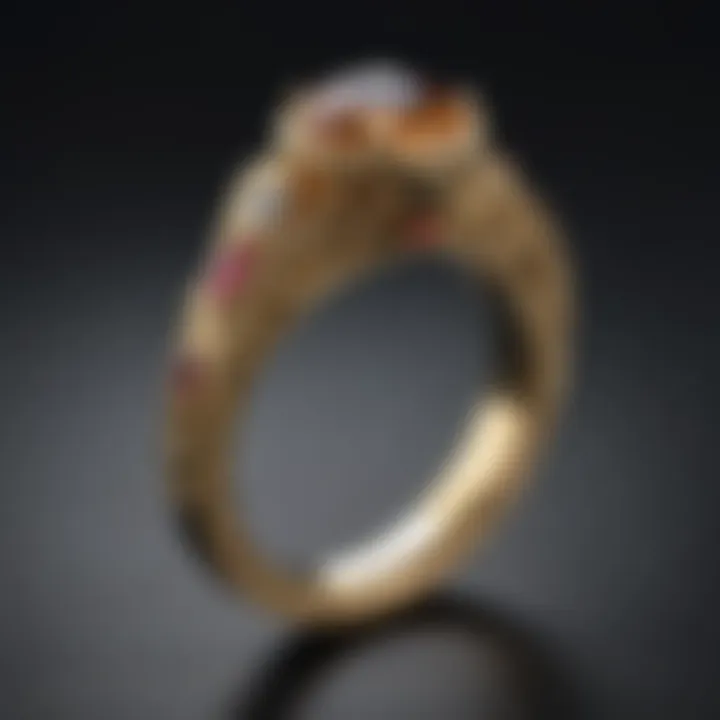 Luxurious Gold Detailing on $20k Wedding Ring