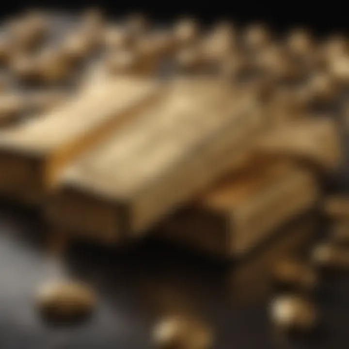 Luxurious gold ingots