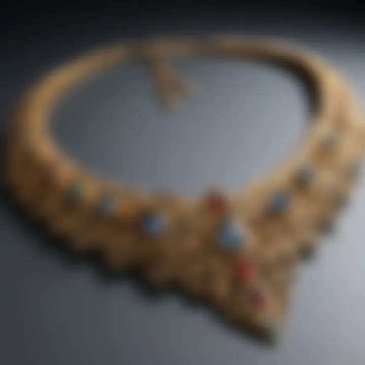 Luxurious Gold Necklace with Intricate Design