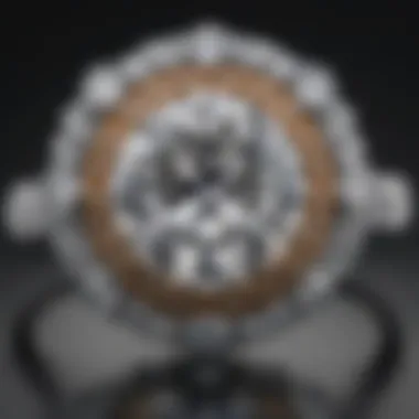 Halo Setting Diamond Ring Luxurious 2 Carat Diamond Ring with Halo Setting