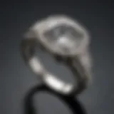Luxurious Man-Made Diamond Ring