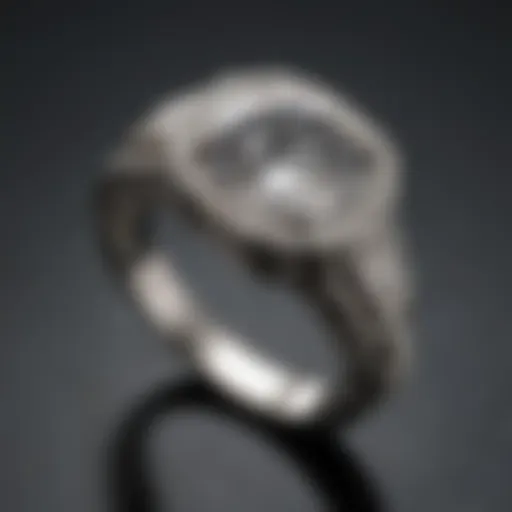 Luxurious Man-Made Diamond Ring