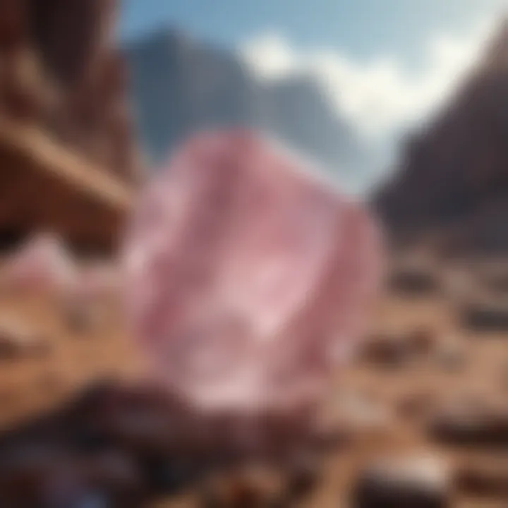 Madagascar Rose Quartz Mine