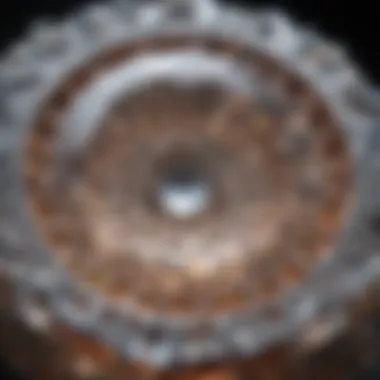 The Intricate Details of Diamond Facets Magnified diamond facets