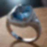 Majestic Ice Blue Gemstone Ring