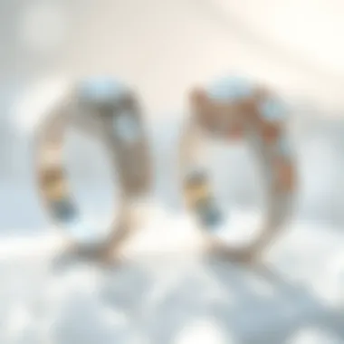 Comparative chart of white gold and silver market prices