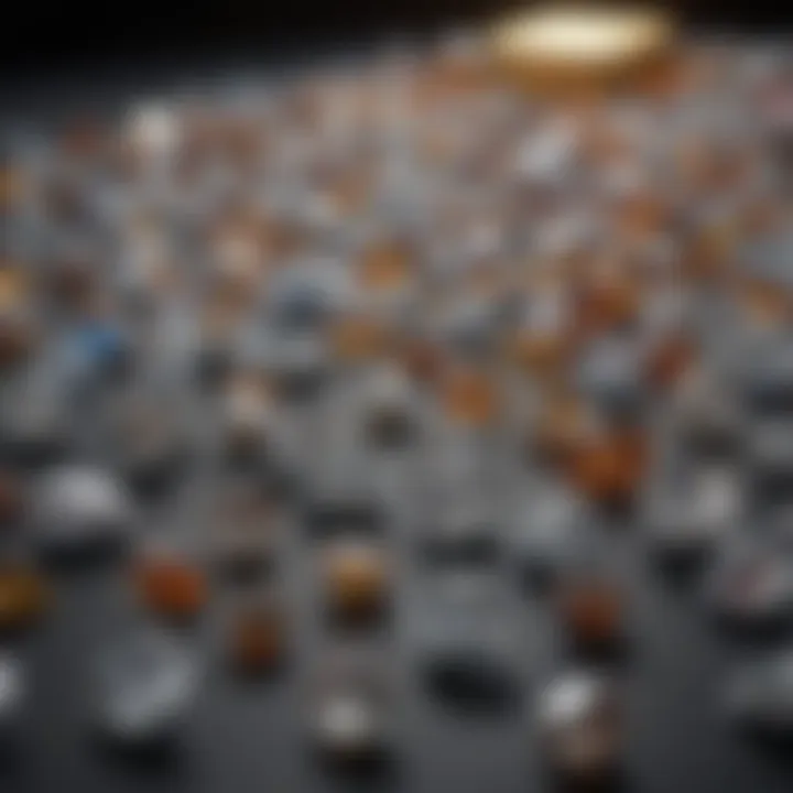 Visual representation of market trends for larger versus smaller diamonds