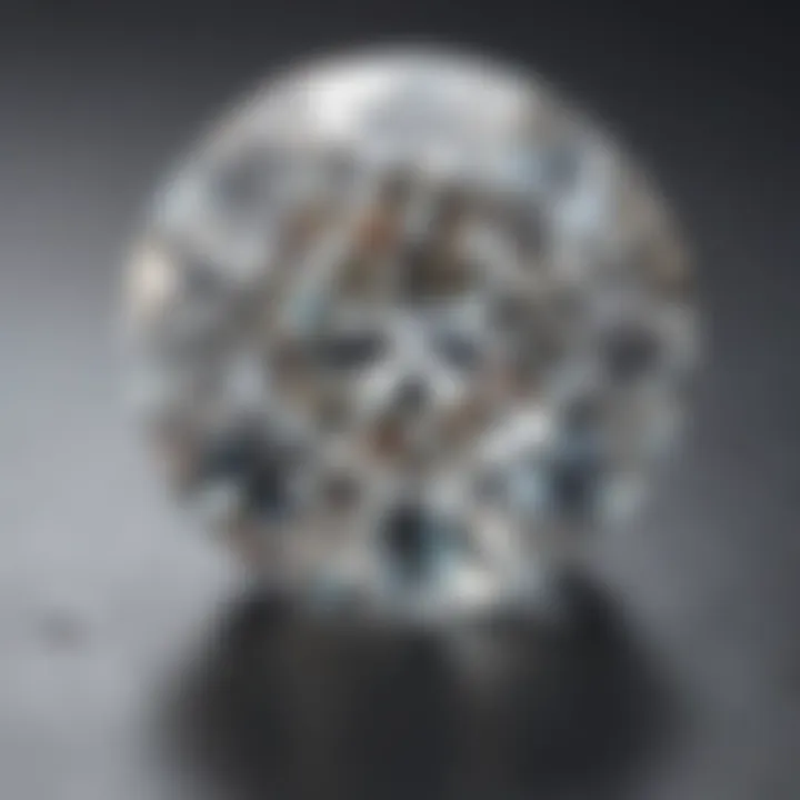 Market analysis chart for moissanite and diamond values
