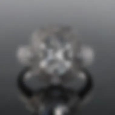 Masterful craftsmanship of lab-made white sapphire ring