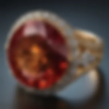 Different materials used in the resizing of rings displayed elegantly