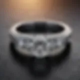 Elegant design of a modern engagement ring